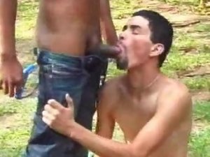 Horny Latino Sucking Off a Dick