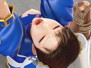 Street Fighter Li disgrace bondage