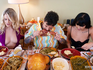 Fuck Everything In Sight! A Brazzers Thanksgiving Story