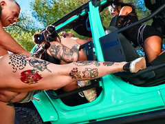 Cross Cuntry Cock Ride: Part 1