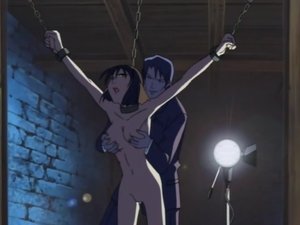 Chained hentai girl