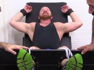 Redheaded Hunk Red Gets Tickled Tortured - Red